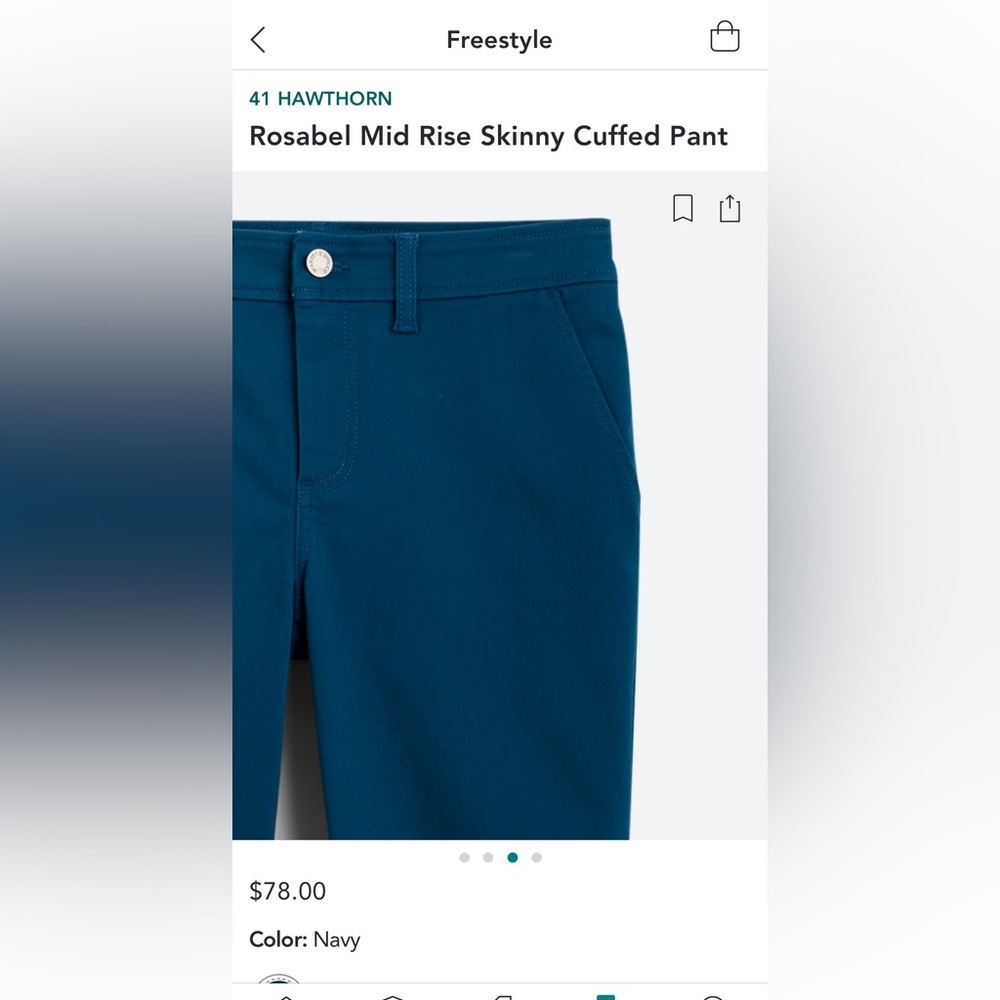 41 Hawthorne blue casual pants